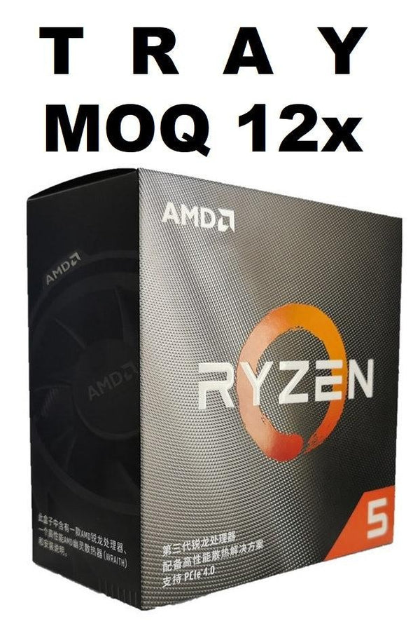 AMD-P Order Qty 12 If Not Installed On MBs) AMD Ryzen 5 3500X 'TRAY', 6 Core AM4 CPU, 3.6GHz 3MB 65W No Fan MOQ 12 or Ship Install On MB 1YW (AMDCPU) AMD