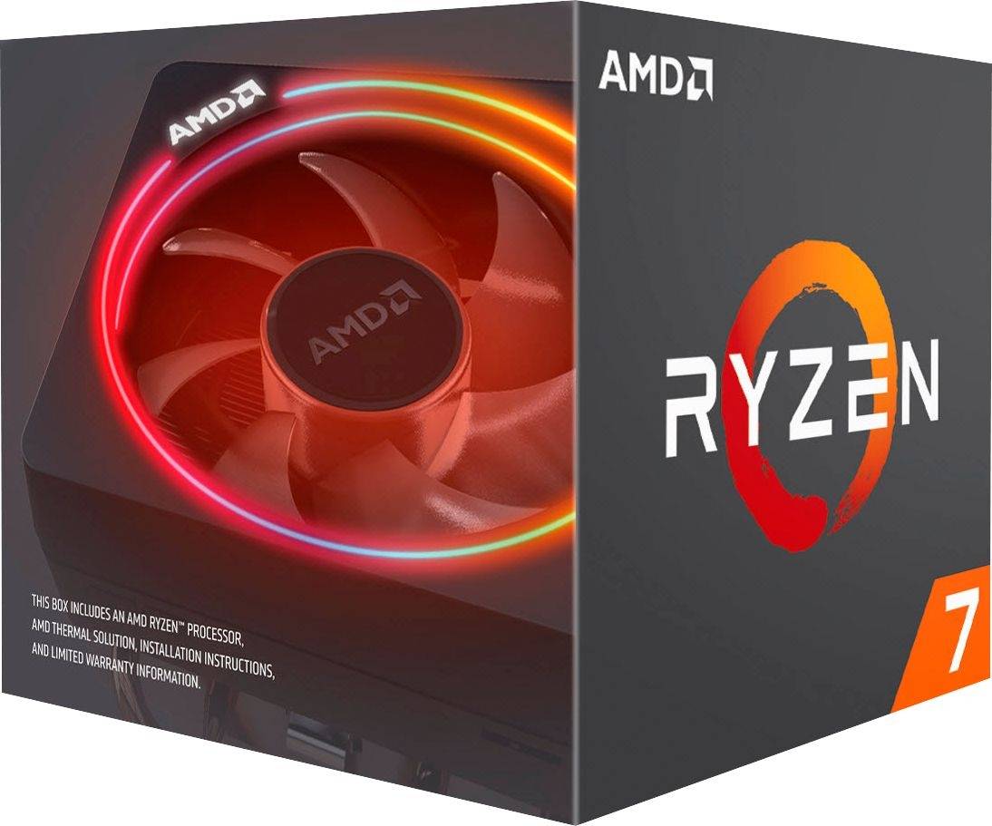 AMD Ryzen 7 3700X, 8 Core AM4 CPU, 3.6GHz 4MB 65W w/Wraith Prism Cooler Fan (AMDCPU) AMD