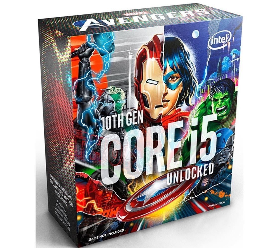 INTEL Intel Core i5-10600K Avengers CPU 4.1GHz (4.8GHz Turbo) LGA1200 10th Gen 6-Cores 12-Threads 12MB 95W UHD Graphic 630 Retail Box 3yrs Comet Lake INTEL