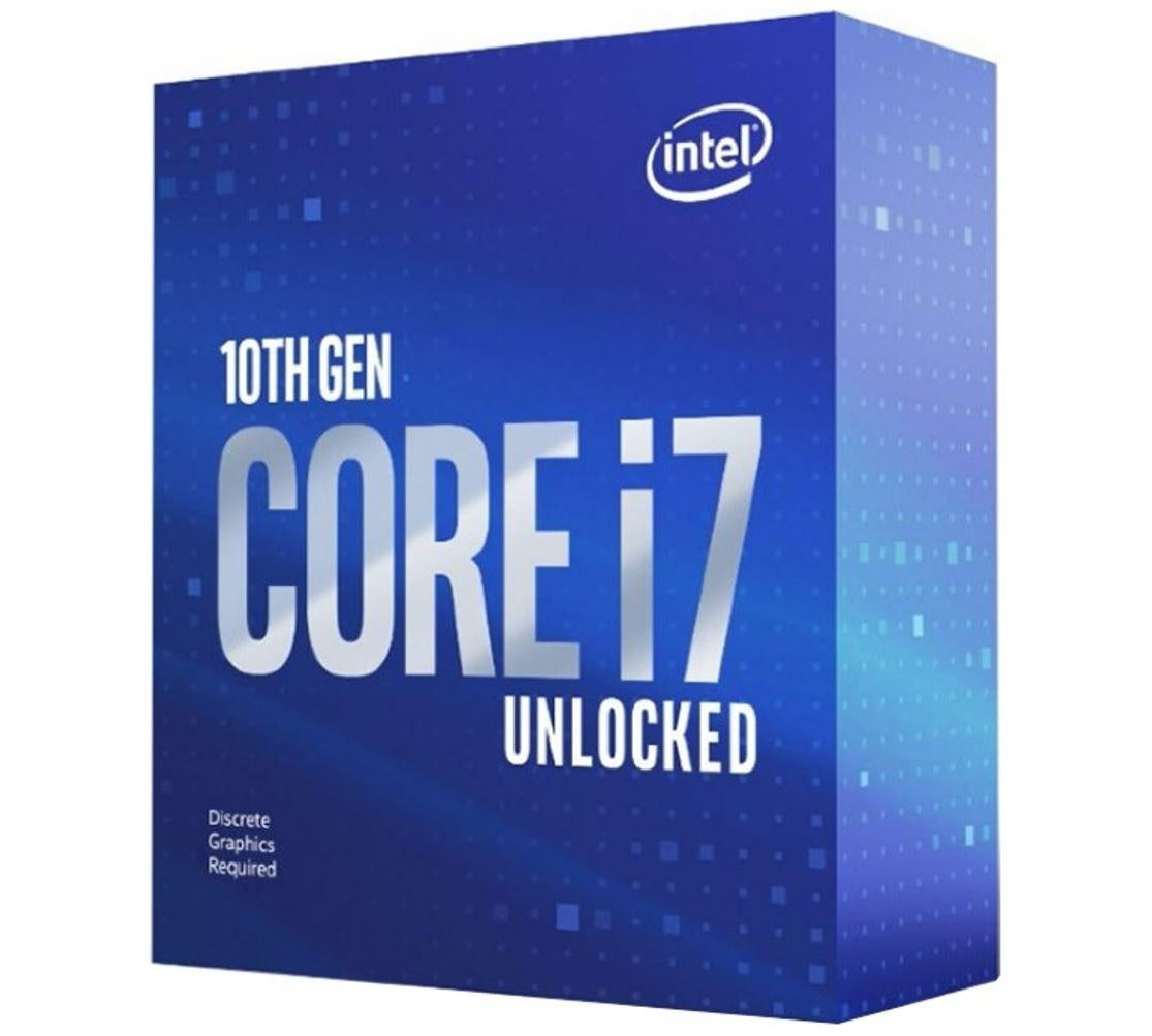 INTEL Intel Core i7-10700KF CPU 3.8GHz (5.1GHz Turbo) LGA1200 10th Gen 8-Cores 16-Threads 16MB 95W Graphic Card Required Retail Box 3yrs Comet Lake INTEL