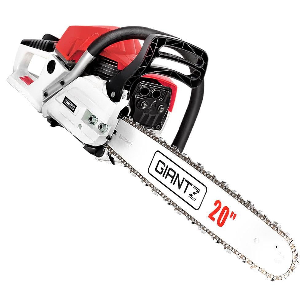 Giantz 62CC Commercial Petrol Chainsaw - Red & White Deals499