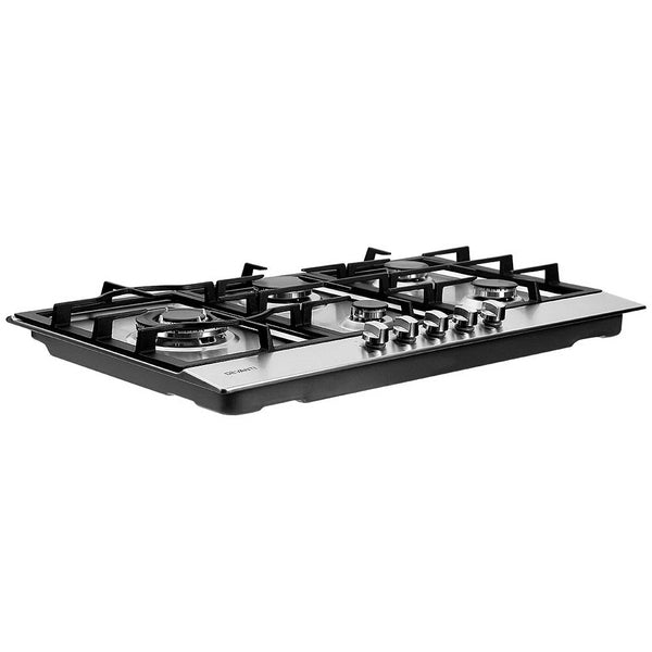 Devanti Gas Cooktop 90cm Kitchen Stove Cooker 5 Burner Stainless Steel NG/LPG Silver Deals499