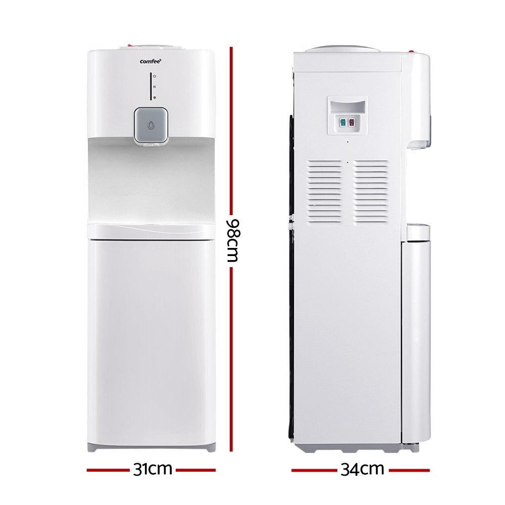 Comfee Water Dispenser Cooler Hot Cold Taps Purifier Stand 20L Cabinet White Deals499
