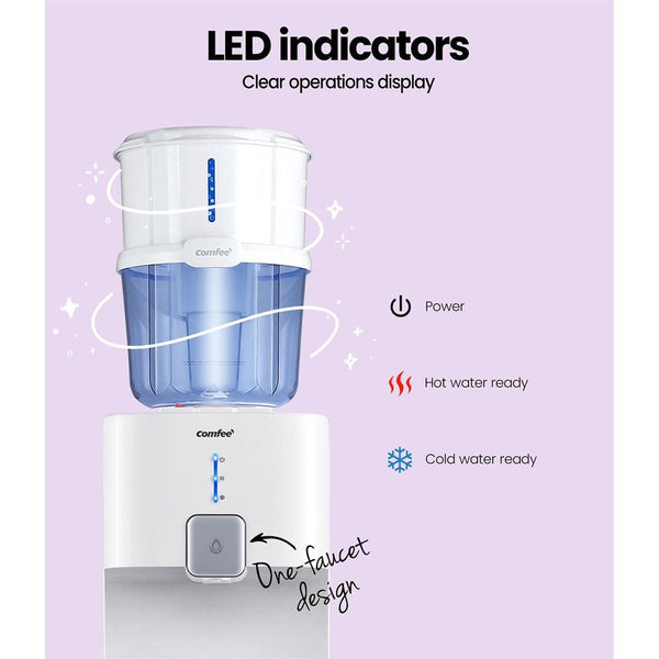 Comfee Water Cooler Dispenser Stand Chiller Cold Hot 15L Purifier Bottle Filter Deals499