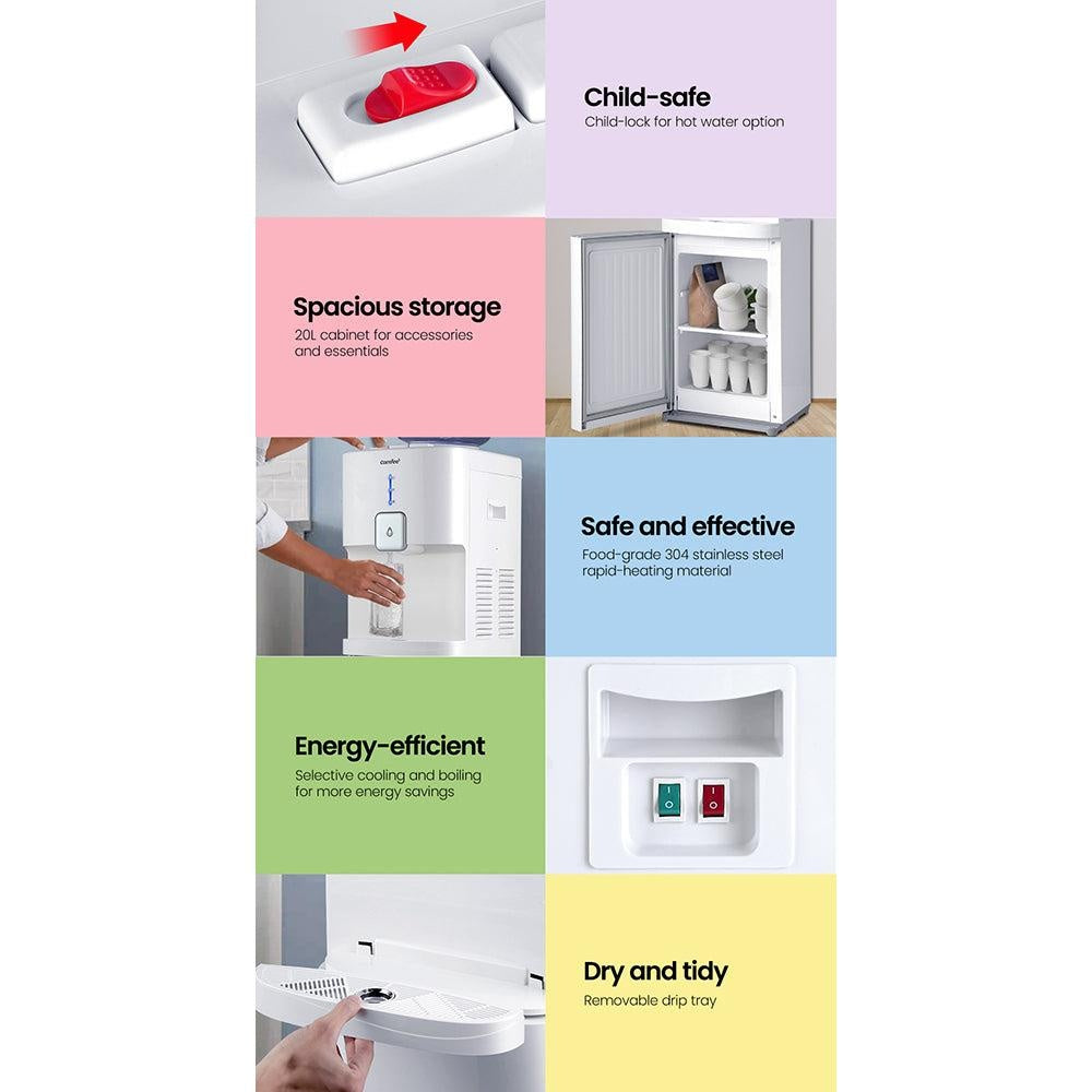 Comfee Water Cooler Dispenser Stand Chiller Cold Hot 15L Purifier Bottle Filter Deals499