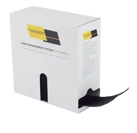 Cable Cover for Carpet - Box of 25m : Black Deals499
