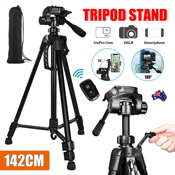 Camera Tripod Stand Mount For DSLR GoPro iPhone Samsung Travel Deals499
