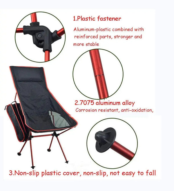 Camping Chair Folding High Back Backpacking Chair with Headrest, Lightweight Portable Compact for Outdoor Camp, Travel, Beach, Picnic, Festival Deals499