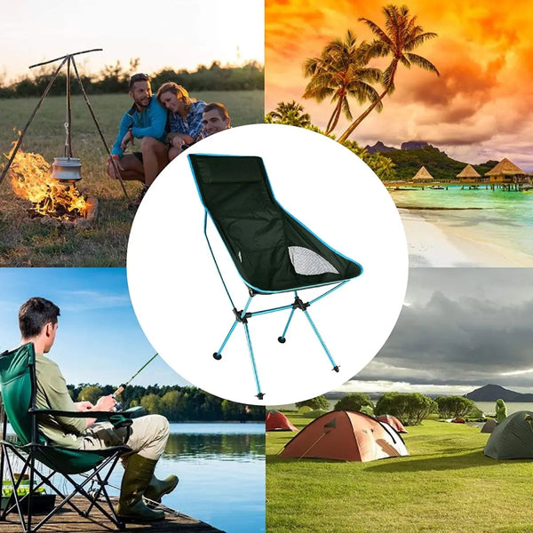 Camping Chair Folding High Back Backpacking Chair with Headrest, Lightweight Portable Compact for Outdoor Camp, Travel, Beach, Picnic, Festival Deals499