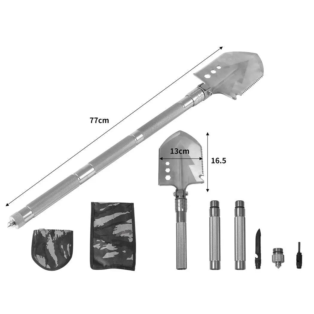 Camping Shovel Folding Outdoor Survival Tools Multifunction Hiking Military Deals499