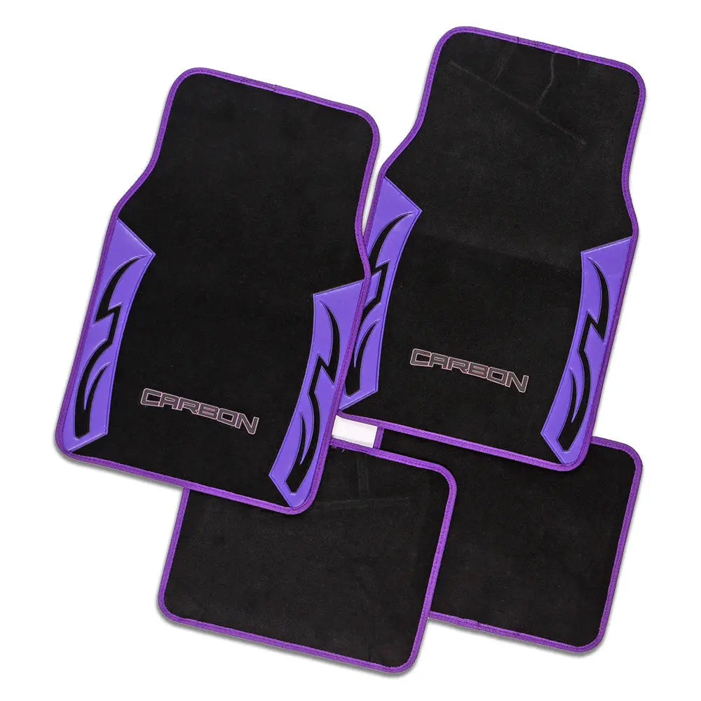 Carpet Mat Set. Set of 4. CARBON Purple Deals499