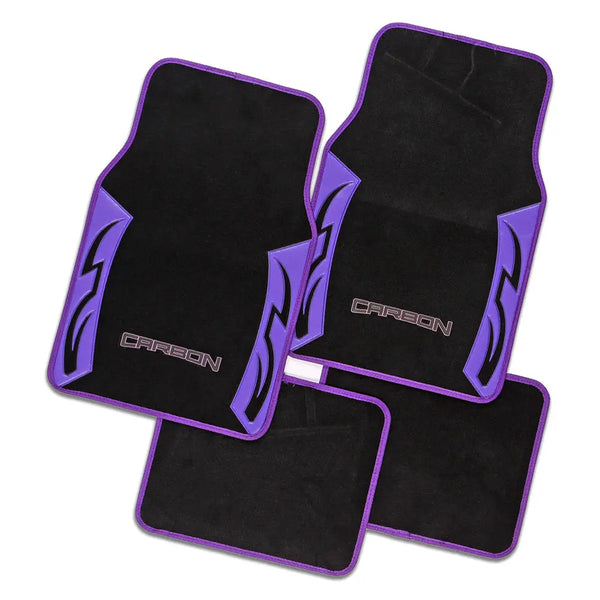 Carpet Mat Set. Set of 4. CARBON Purple Deals499