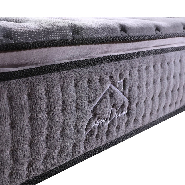 Casa Decor Bamboo Charcoal Mattress Pocket Spring Pillowtop 5 Zone 32cm Depth King Deals499