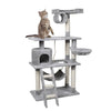 Cat Tree Beastie Scratching Post Pet Scratcher Condo Tower 140cm Grey Deals499