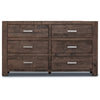 Catmint Dresser 6 Chest of Drawers Solid Pine Wood Storage Cabinet - Grey Stone Deals499