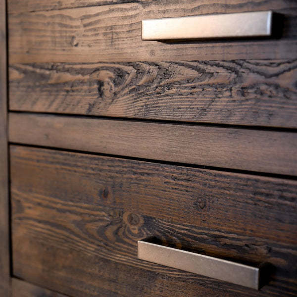 Catmint Dresser 6 Chest of Drawers Solid Pine Wood Storage Cabinet - Grey Stone Deals499