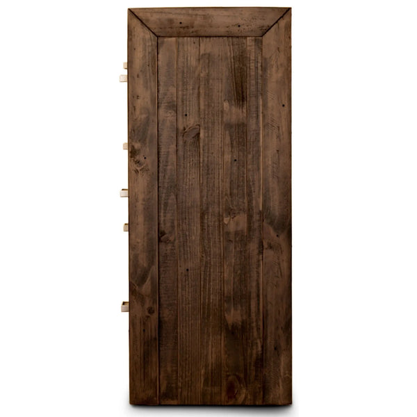 Catmint Tallboy 7 Chest of Drawers Pine Wood Bed Storage Cabinet - Grey Stone Deals499