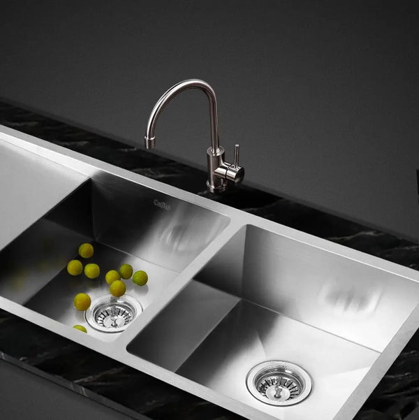 Cefito 111cm x 45cm Stainless Steel Kitchen Sink Under/Top/Flush Mount Silver Deals499