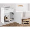 Cefito 400mm Bathroom Vanity Basin Cabinet Sink Storage Wall Hung Ceramic Basins Wall Mounted White Deals499