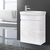 Cefito 400mm Bathroom Vanity Basin Cabinet Sink Storage Wall Hung Ceramic Basins Wall Mounted White Deals499