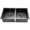Cefito 77cm x 45cm Stainless Steel Kitchen Sink Under/Top/Flush Mount Black Deals499