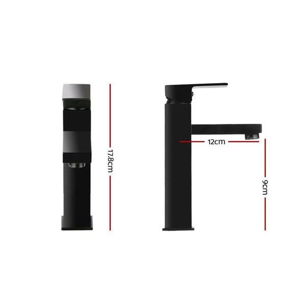 Cefito Basin Mixer Tap Faucet Bathroom Vanity Counter Top WELS Standard Brass Black Deals499