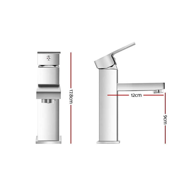 Cefito Basin Mixer Tap Faucet Bathroom Vanity Counter Top WELS Standard Brass Silver Deals499