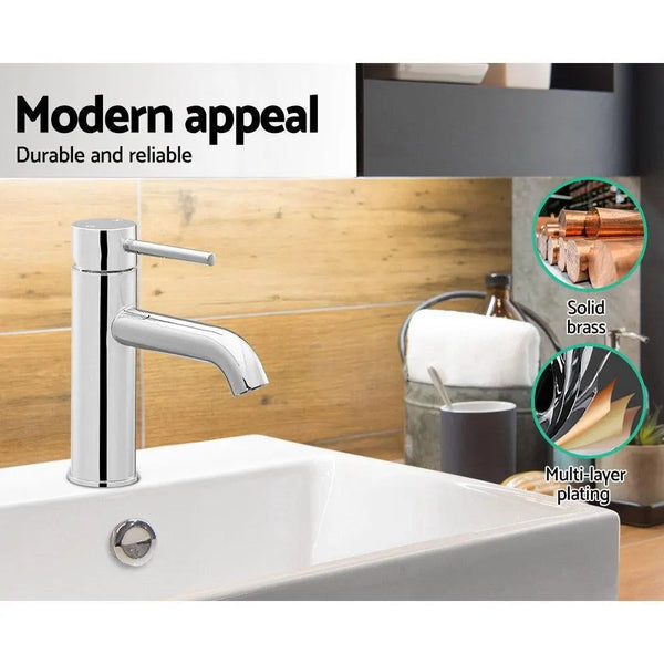 Cefito Basin Mixer Tap Faucet Silver Deals499