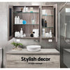 Cefito Bathroom Vanity Mirror with Storage Cabinet - Natural Deals499