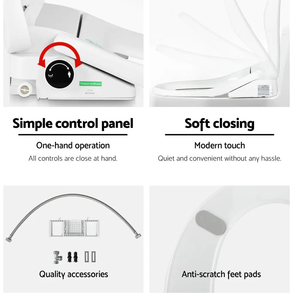 Cefito Non Electric Bidet Toilet Seat Cover Bathroom Spray Water Wash D Shape Deals499