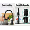 Cefito Pull-out Mixer Faucet Tap - Black Deals499