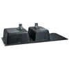 Cefito Stone Kitchen Sink 1160X500MM Granite Under/Topmount Basin Double Bowl Black Deals499