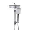 Cefito WELS 8'' Rain Shower Head Set Square Handheld High Pressure Wall Chrome Deals499