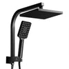 Cefito WELS 8'' Rain Shower Head Set Square Handheld High Pressure Wall Black Deals499