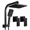 Cefito WELS 8'' Rain Shower Head Taps Square Handheld High Pressure Wall Black Deals499