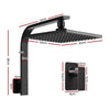Cefito WElS 8'' Rain Shower Head Mixer Square High Pressure Wall Arm DIY Black Deals499