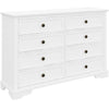 Celosia Dresser 8 Chest of Drawers Bedroom Acacia Timber Storage Cabinet - White Deals499