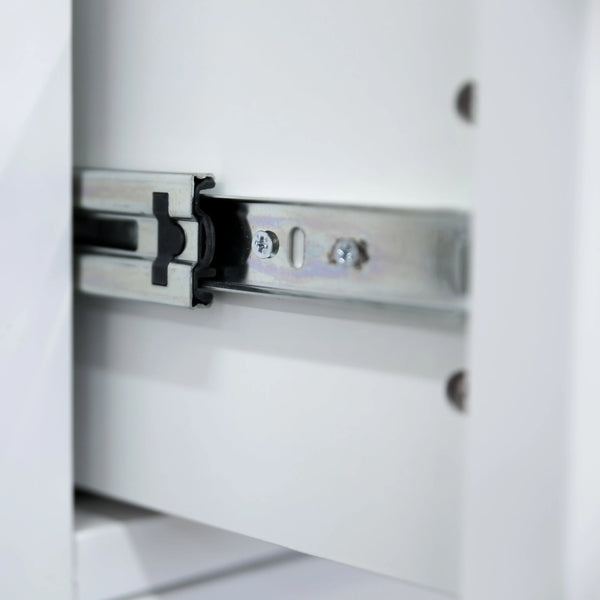 Celosia King Size Bed Frame Timber Mattress Base With Storage Drawers - White Deals499