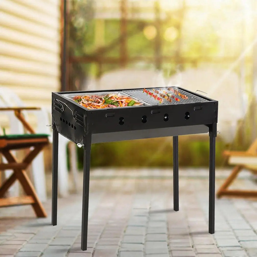 Charcoal BBQ Grill Protable Hibachi Outdoor Barbecue Set Camping Picnic Grills Deals499