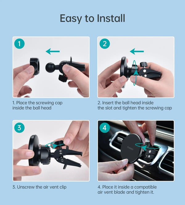 Choetech AT0003 Air Vent Magsafe Magnetic Phone Car Mount for iPhone 12 Deals499