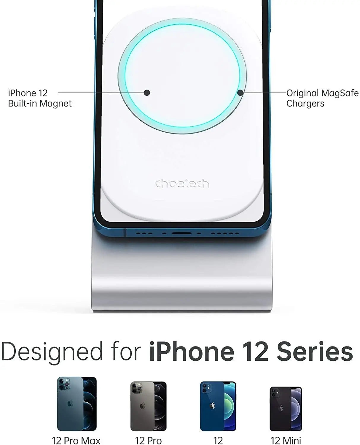 Choetech H046 Phone Stand For MagSafe Charger Aluminum (Stand Only) Deals499