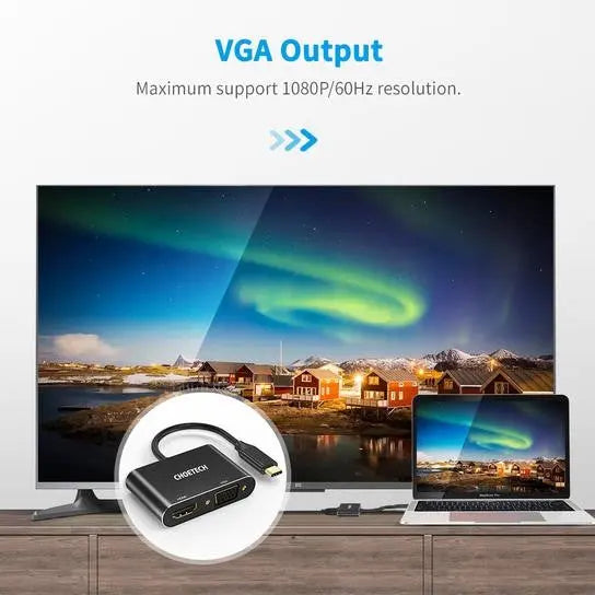 Choetech HUB-M17 USB-C TO HDMI VGA ADAPTER Deals499