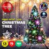 Christmas By Sas 1.5m Fibre Optic/LED Christmas Tree 165 Tips Multicolour Star & Ornaments Deals499