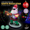 Christmas By Sas 1.5m Santa Rock Star Built-In Blower Bright LED Lighting Deals499