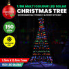 Christmas By Sas 1.5m Solar Powered Tree With Star Metal Frame 150 LED Bulbs Deals499