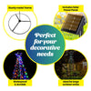 Christmas By Sas 1.5m Solar Powered Tree With Star Metal Frame 150 LED Bulbs Deals499