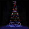 Christmas By Sas 1.5m Solar Powered Tree With Star Metal Frame 150 LED Bulbs Deals499