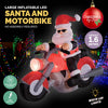 Christmas By Sas 1.6m Santa & Motorbike Built-In Blower Bright LED Lighting Deals499