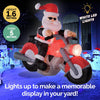Christmas By Sas 1.6m Santa & Motorbike Built-In Blower Bright LED Lighting Deals499
