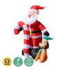 Christmas By Sas 1.7m Self Inflatable LED Santa Dog & Candy Cane Deals499